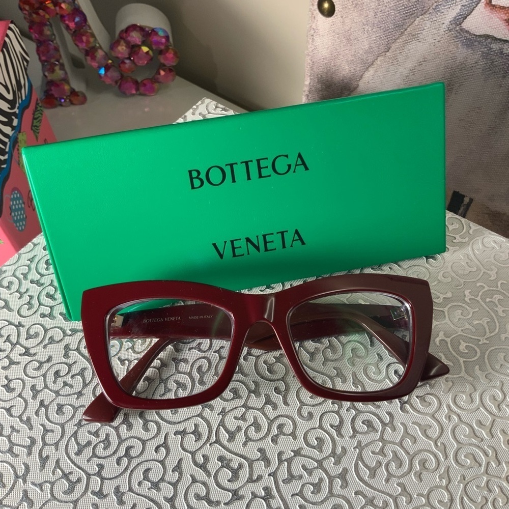 Bottega Veneta Burgundy Women's Frames